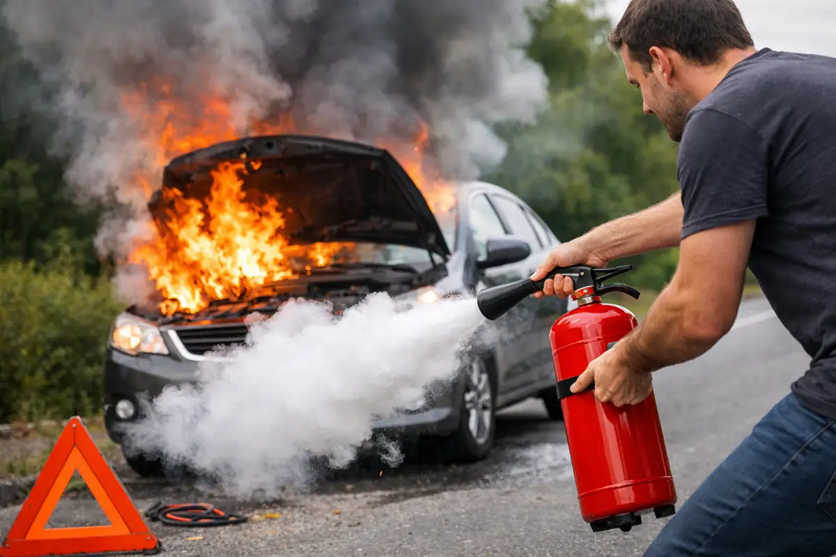 comment agir feu de voiture