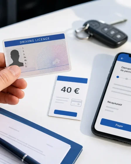 Échange de permis étranger payant avec demande en ligne et montant de 40 euros